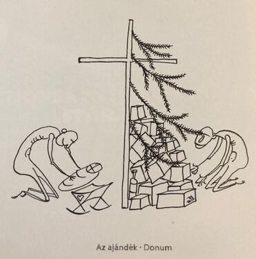 Az ajándék – Adorjáni László rajza