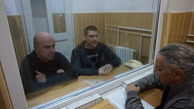 Szőcs Zoltán és Beke István - amikor még a csíkszeredai börtönben voltak. Bartos Lóránt archív felvétele