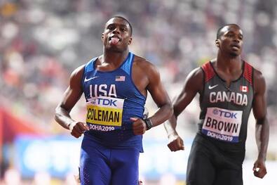 Christian Coleman. Fotó: worldathletics.org