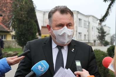  Nelu Tătaru egészségügyi miniszter Sepsiszentgyörgyön. Fotó: Albert Levente