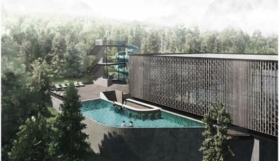 A kovásznai wellnessközpont látványterve. Forrás: Kovásznai városháza