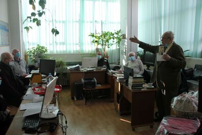 Kisgyörgy Zoltán a sorozat készítésének műhelytitkairól mesél. Fotó: Albert Levente