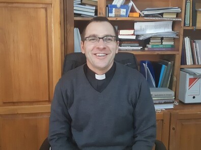 Mihály Imre plébános. A szerző felvétele