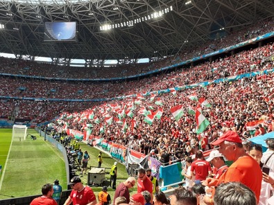 A hazatérés ünnepe  (Élmények a Puskás Aréna lelátójáról)