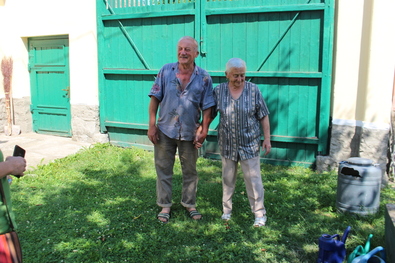 Simon Áron és felesége. Hecser László felvétele