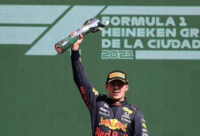 Max Verstappen idén immár kilencedszer ünnepelhetett futamgyőzelmet. Fotó: Reuters