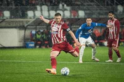 Bogdan Mitrea idénybeli negyedik gólját szerezte. Fotó: Tókos Csaba