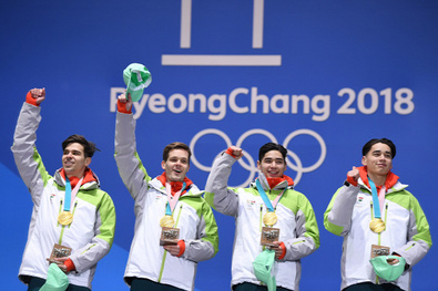 A négy éve aranyérmes férfi váltó. Fotó: Getty Images