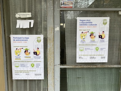 Tegnap már kikerültek az első tájékoztató plakátok. A szerző felvétele