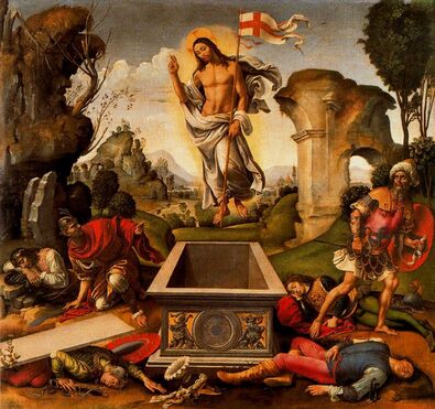 Rafaellino del Garbo: Feltámadás (1510). Fotó: Galleria dell’Accademia Firenze