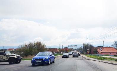 Kézdivásárhely, Bem József utca – óriási a forgalom
