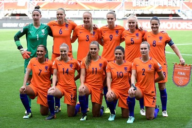 A címvédő holland válogatott. Fotó: Facebook / UEFA Women’s EURO