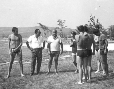 Fejér Ákos és csapata 1971-ben a zánkai úttörőtáborban. A szerző gyűjteményéből