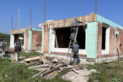 Épül az új bölcsőde a Szemerja negyedben.  Ferencz Csaba felvétele