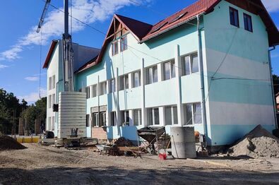 A járóbeteg-rendelő bővítésén dolgoznak. Fotó: Bartos Lóránt