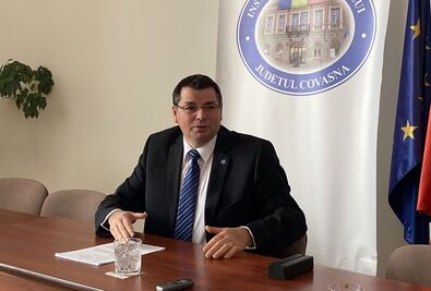 Ráduly István, Kovászna megye prefektusa. A szerző felvétele