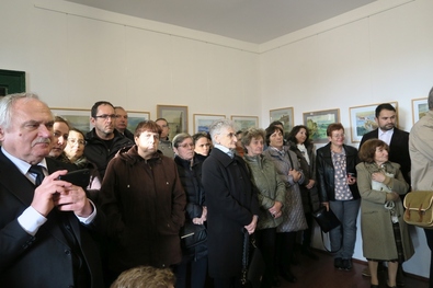 A Gy. Szabó Béla-emlékkiállítás közönsége.  Fotó: Kiss Csilla