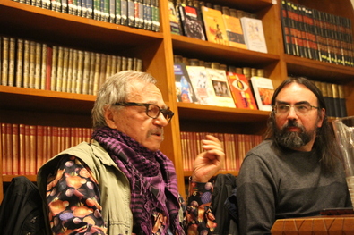 Radu Țuculescu és fordítója, Szőcs Imre. Fotó: Albert Levente