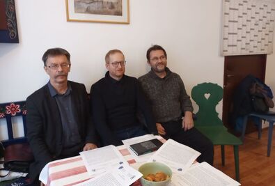 Az alkotók: Könczei Árpád, ifj. Zsuráfszky Zoltán és Kozma András. A szerző felvétele