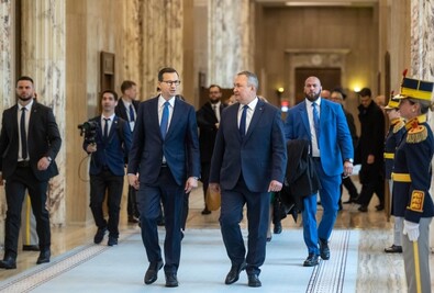Mateusz Morawiecki és Nicolae Ciucă. Fotó: gov.ro
