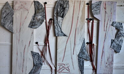 Metaformák, installáció, 2023, 130 × 140 cm. Albert Levente alkotása