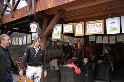 Vetró B. Sebestyén András és Lukács Sándor a tárlatmegnyitón. Fotó: Albert Levente