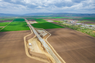 Jó ütemben haladnak a terelőúttal. Fotó: Kristó-Gothárd Hunor
