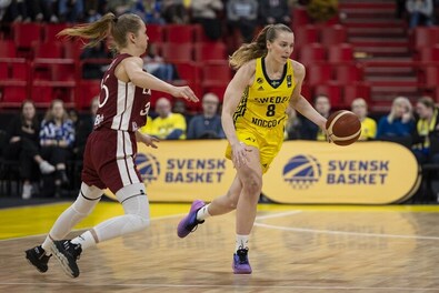 Ellen Nyström a svéd válogatott mezében. Fotó: FIBA
