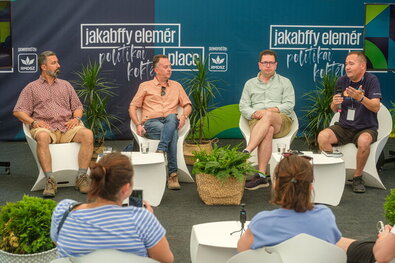 Hidvéghi Balázs, Pataky István, Vincze Loránt és Szilágyi Zsolt. Fotó: MTI / Veres Nándor