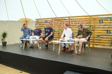 Csoma Botond, Németh Zsolt, Szilágyi Zsolt, Boris Kálnoky és David Campanale. Fotó: MTI / Veres Nándor