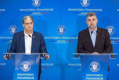 Marcel Boloș és Marcel Ciolacu. Fotó: gov.ro