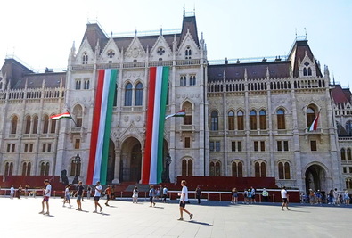 Az Országház Szent István ünnepén. Fotó: Józsa Zsuzsanna