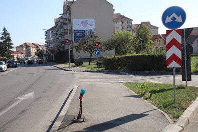 A baleset helyszíne. Fotó: Albert Levente