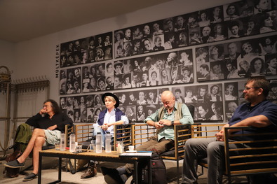 Pálffy Tibor, Pál Ferenczi Gyöngyi, Bocsárdi László és Kozma András a sajtó­tájékoztatón. Fotó: Albert Levente