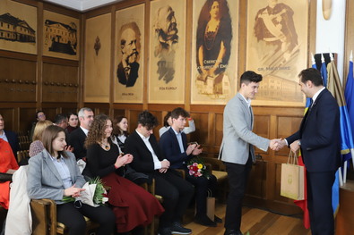 Szent György ösztöndíjas diákok 2022 decemberében. Albert Levente felvétele
