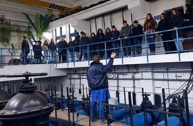 Az energia hónapja (január)  – látogatás diákokkal a helyi közüzemeknél. Fotó: Ferencz Júlia