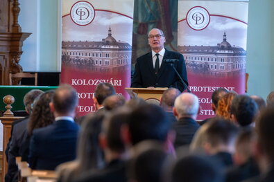 Kovács István, a Magyar Unitárius Egyház püspöke. Fotó: MTI / Kiss Gábor