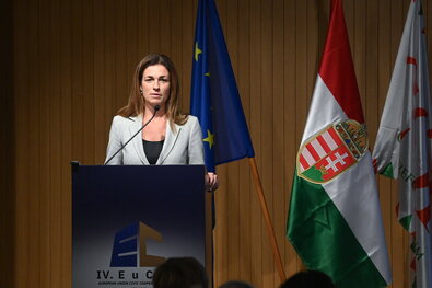 Varga Judit, az Országgyűlés európai ügyek bizottságának fideszes elnöke. Fotó: MTI / Máthé Zoltán