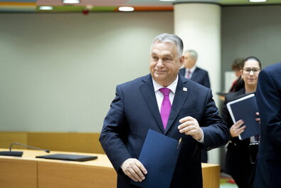 Orbán Viktor Brüsszelben. Fotó: MTI / Miniszterelnöki Sajtóiroda / Fischer Zoltán
