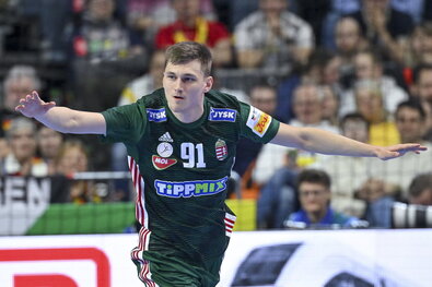 Imre Bence hét gólt szerzett a horvátok ellen. Fotó: MTI / Czeglédi Zsolt