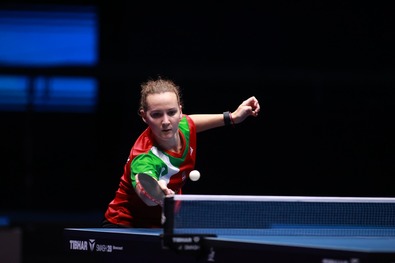Bálint Bernadett világbajnokságra készül. Fotó: Facebook / Table Tennis Slovenia