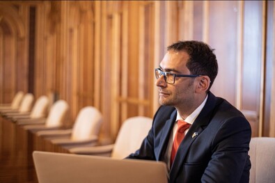 A Mentsétek meg Romániát Szövetség képviselője. Fotó: Facebook / Victor Ilie