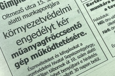 Amikor még magyarul is lehetett hirdetni. A szerző felvétele