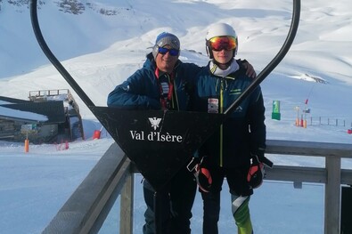 Bocz Attila és Rareș Hinti Val d’Isere-ben