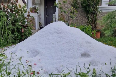 Jégkupac Dâmbovița megyében. Fotó: Facebook / Meteoplus