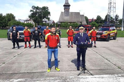 A máramarosi határrendészet sajtótájékoztatója. Fotó: politiadefrontiera.ro