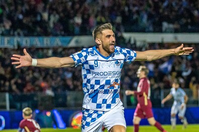 Marius Coman a kupadöntőben is betalált. Fotó: Facebook / FC Corvinul 1921 Hunedoara