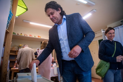 Deutsch Tamás, a Fidesz–KDNP listavezetője. Fotó: MTI / Balogh Zoltán