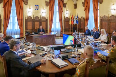 Ülésezik a Legfelsőbb Védelmi Tanács. Fotó: presidency.ro