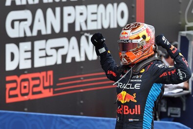 Verstappen sorozatban harmadszor győzött Barcelonában. Fotó: x.com / Formula 1